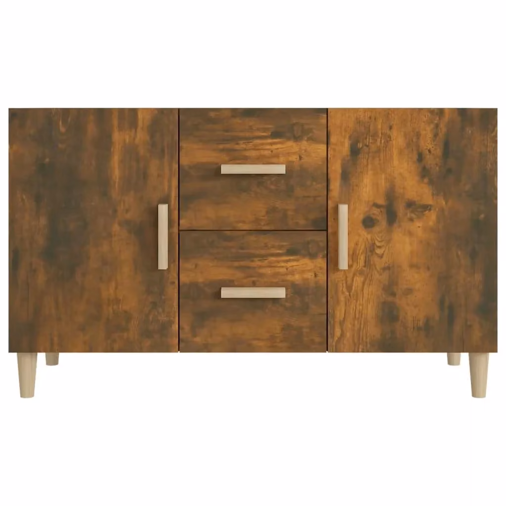 Buffet credenza con cassettiera in legno ingegnerizzato marrone per cucina e soggiorno L 100 cm x P 36 cm x H 60 cm – 2