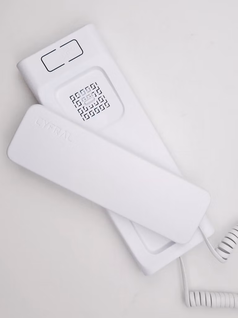 Citofono CYFRAL BALTIC 5P bianco a 4, 5, 6 fili