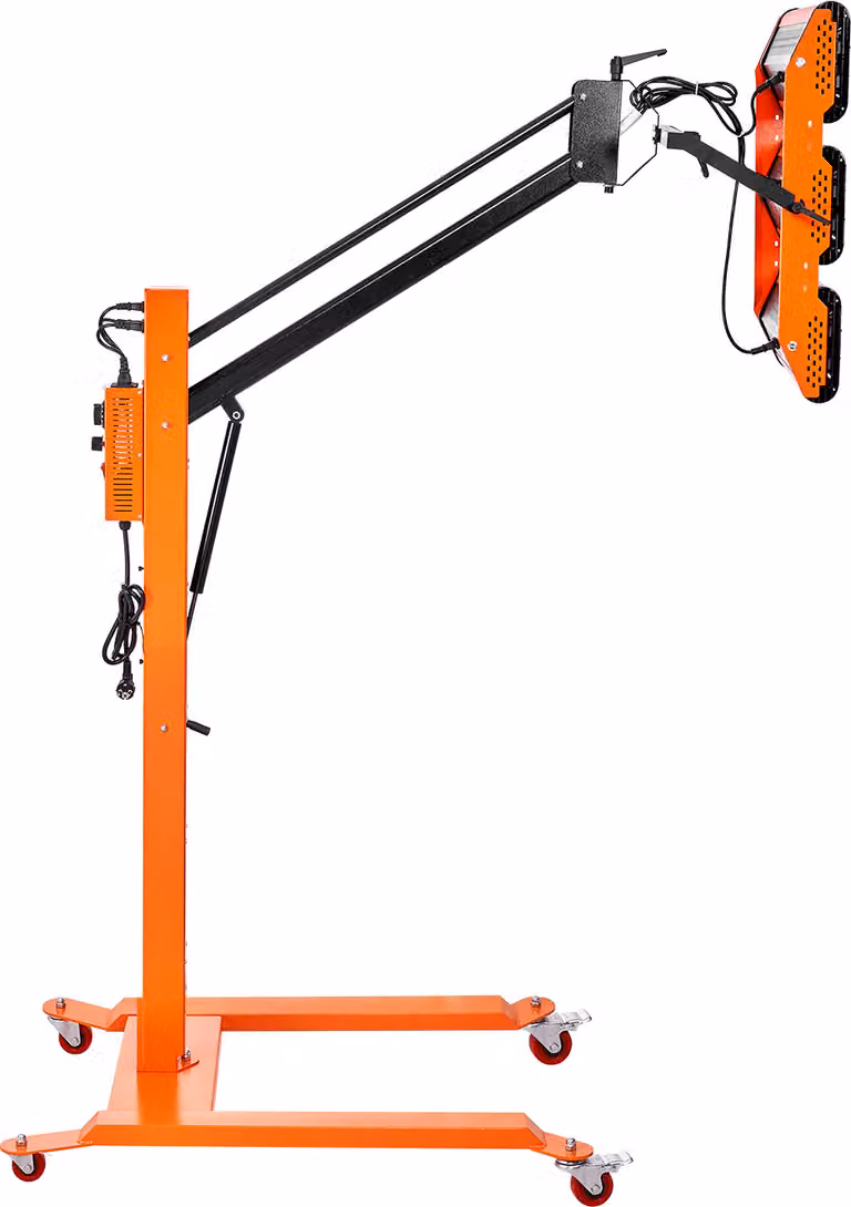Lampada di polimerizzazione a infrarossi SucceBuy, 3300 W, durata 1-60 min. Riscaldatore automatico con staffa, superficie di cottura di 8,61 piedi quadrati. Riscaldatori per cabine di cottura a spruzzo, essiccatori di vernice per riparazioni in loco, ess