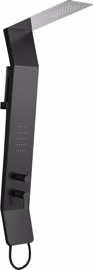 Mexen Yap pannello doccia, nero/cromo - 7612-02-77