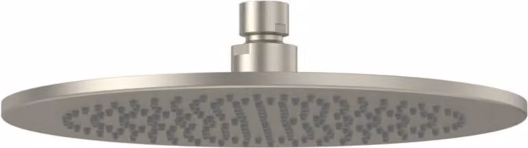 Soffione V&B Docce universali d 250mm, rd, montaggio a soffitto, spazzola blu