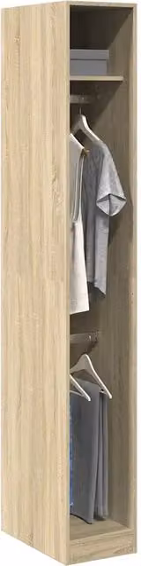 Armadio a muro vidaXL in legno MDF color rovere con ante a battente, L/P/H: 50 x 30 x 200 cm – 2