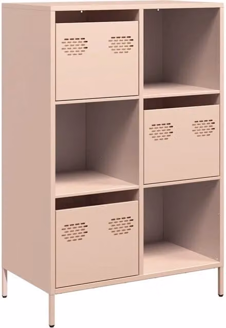Credenza Buffet Rosa in Acciaio L: 68 cm, P: 39 cm, H: 103,5 cm