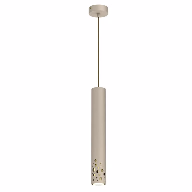 Lampada a sospensione Altro Buble, oro lucido, 1xGU10x8W, metallo, dimensioni: 130x8x8 cm, IP20, Luminex