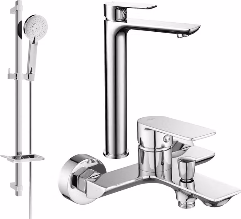 Mexen Alfa DQ40 set da bagno, cromo - 745713DQ40-00