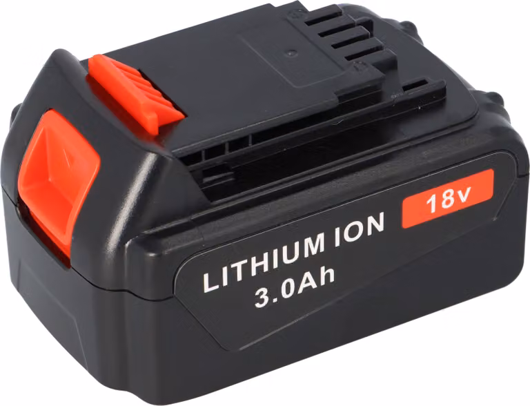 Batteria per utensili da 18V, 3Ah, agli ioni di litio, compatibile con Black & Decker