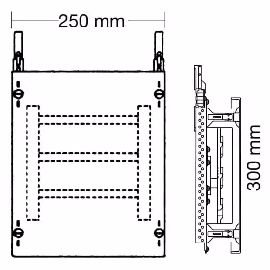 Set combinato Striebel e John ED55A SS-System 2RE / BH000, set combinato 1FB, montato su profilo EDF 2CPX037808R9999