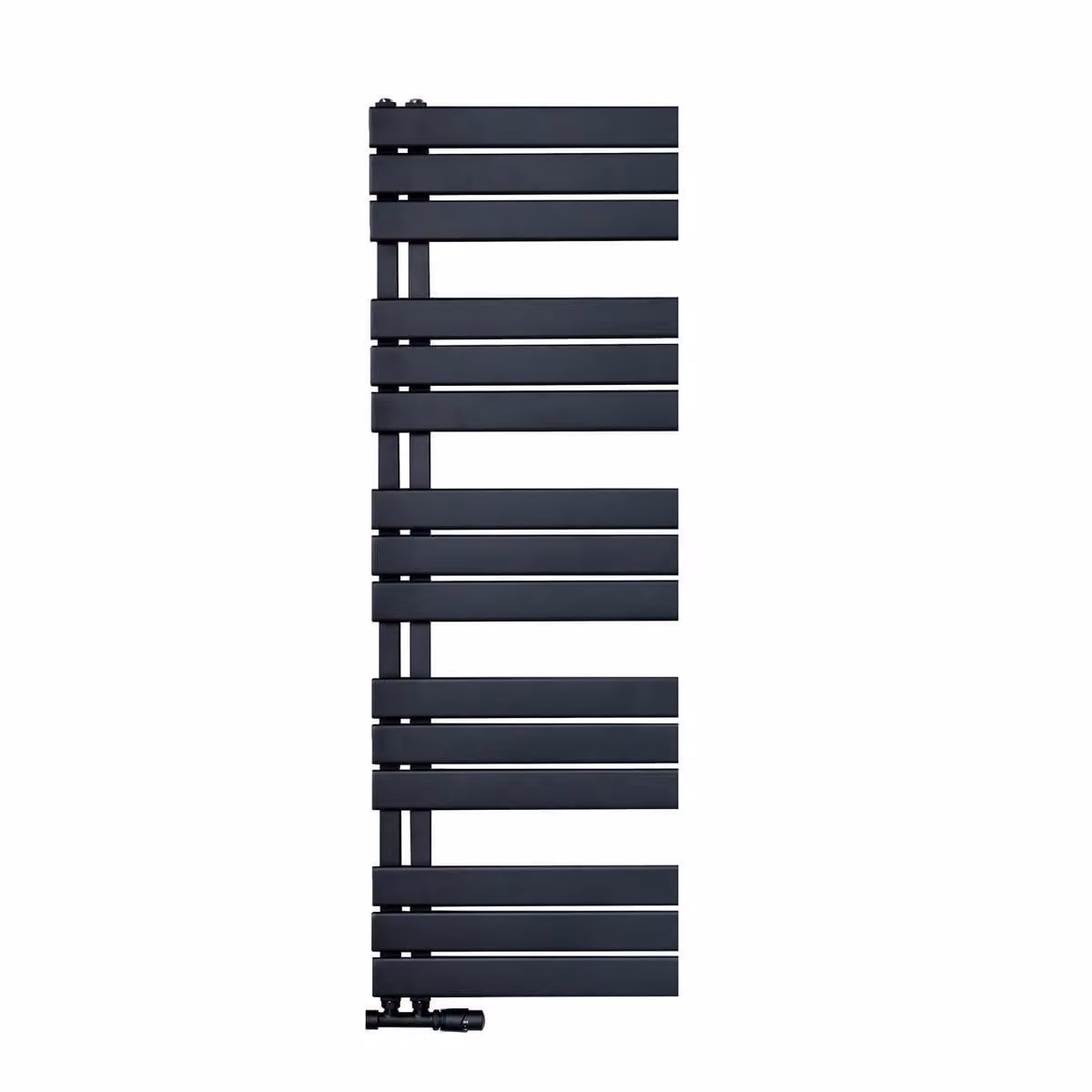 Radiatore per asciugamani/raffreddatore per bagno collegamento a pannello lato sinistro nero 1600x500