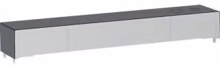 Geberit SPK copertura per modulo sanitario Monolith Plus per WC, nero chr/alluminio piegato.