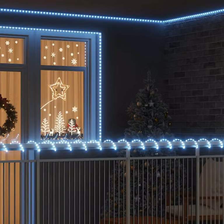 vidaXL Luce a corda LED Bianco Freddo in PVC, 100 m