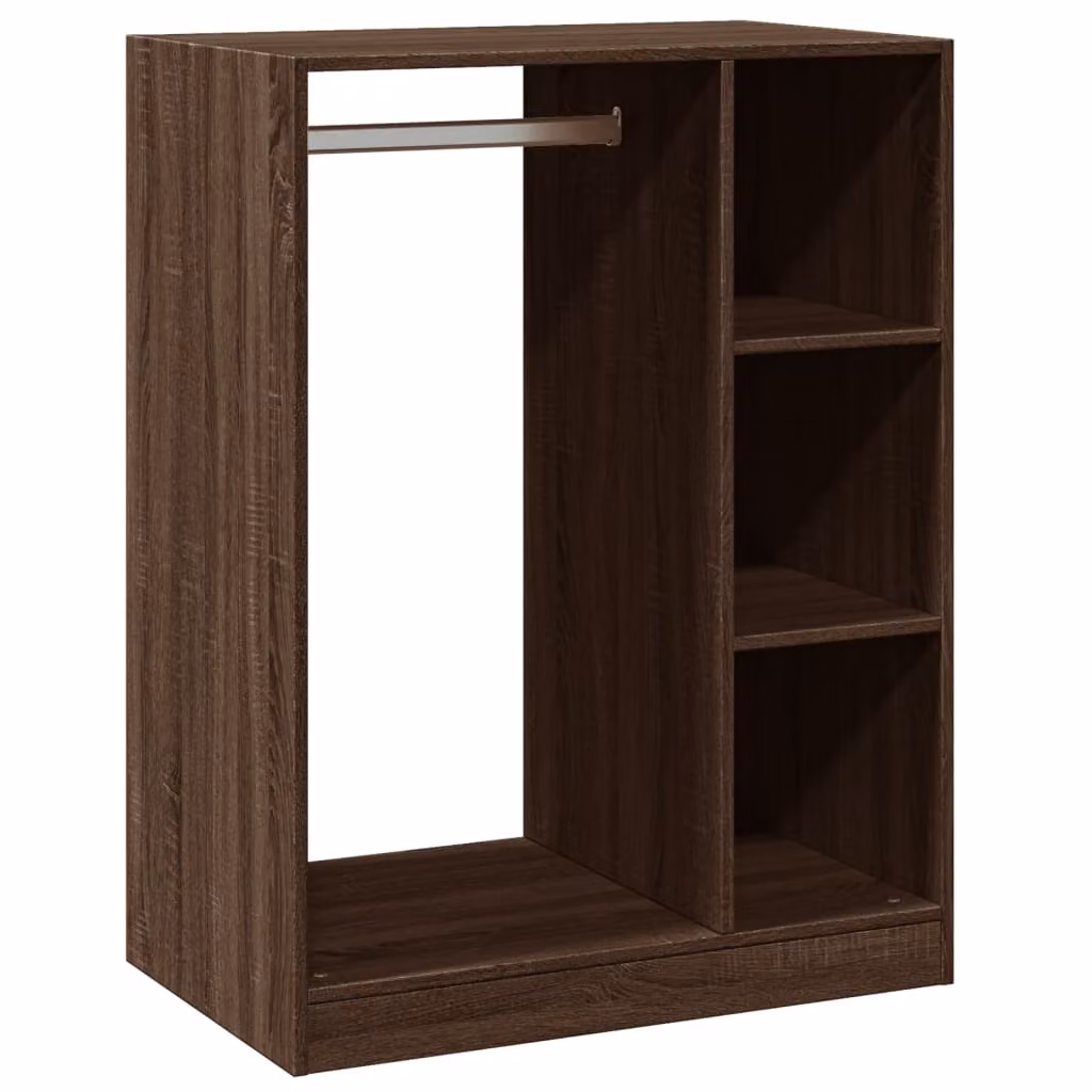 Armadio Grigio Sonoma 77x48x102 cm in Legno Multistrato