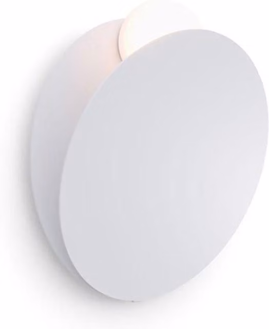 Applique Fabbian Akoya in metallo e vetro con luce LED dimmabile, disponibile nei colori bianco, nero o bronzo
