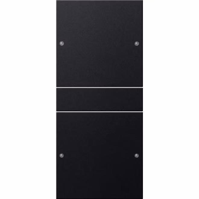 Set di interruttori a bilanciere Gira 2f (1+1) Sistema 55 Nero (laccato) 2182005