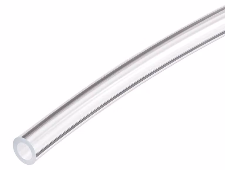Tubo in PVC, 6x8 mm, 2 metri, trasparente, per acqua e aria