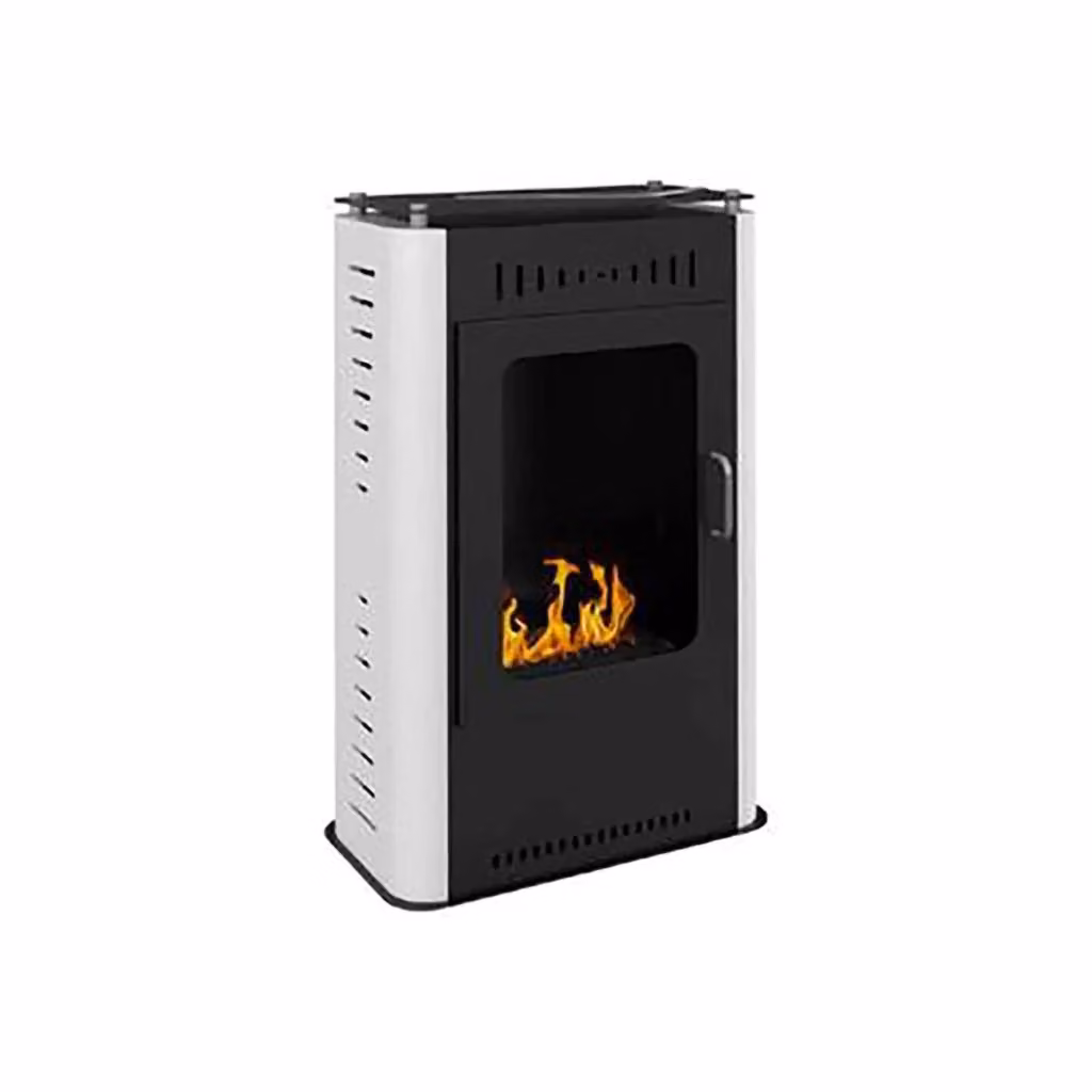 Stufa a bioetanolo Appiano DMORA, camino ecologico senza canna fumaria, Bianco e Nero, L 50 x P 27 x H 80 cm – 2