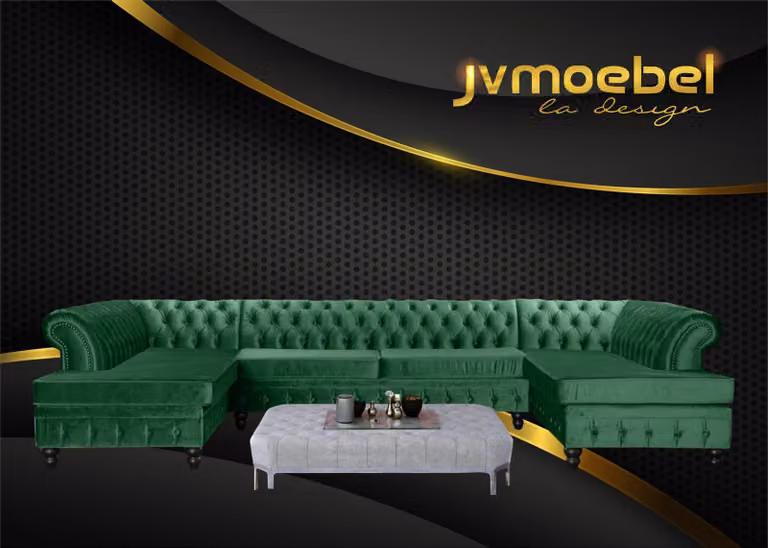 Modern Design Luxus Couchtisch Chesterfield Wohnzimmertisch Couchtische