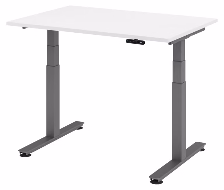 Scrivania elettrica bümö XDSM - Decorazione: bianco, dimensioni: 120 x 80 cm, struttura: grafite