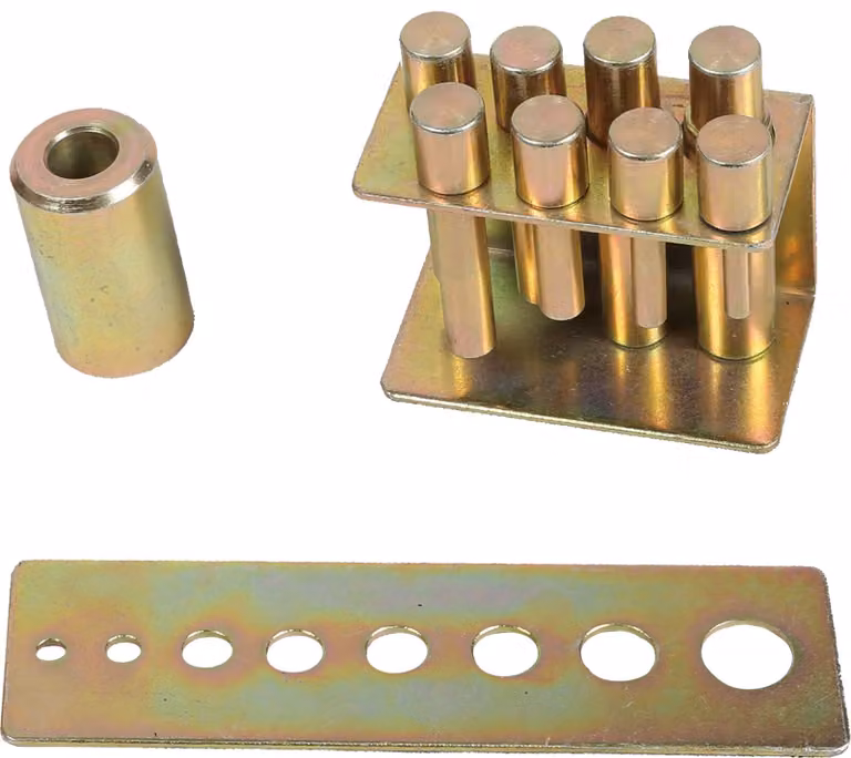 KS-Tools 160.1165 performance Set di mandrini a pressione per pressa idraulica da officina, 8 pezzi