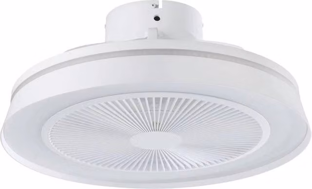 Ventilatore da Soffitto con Applique Eglo Vallonia 1 Bianco con LED, Telecomando e Timer