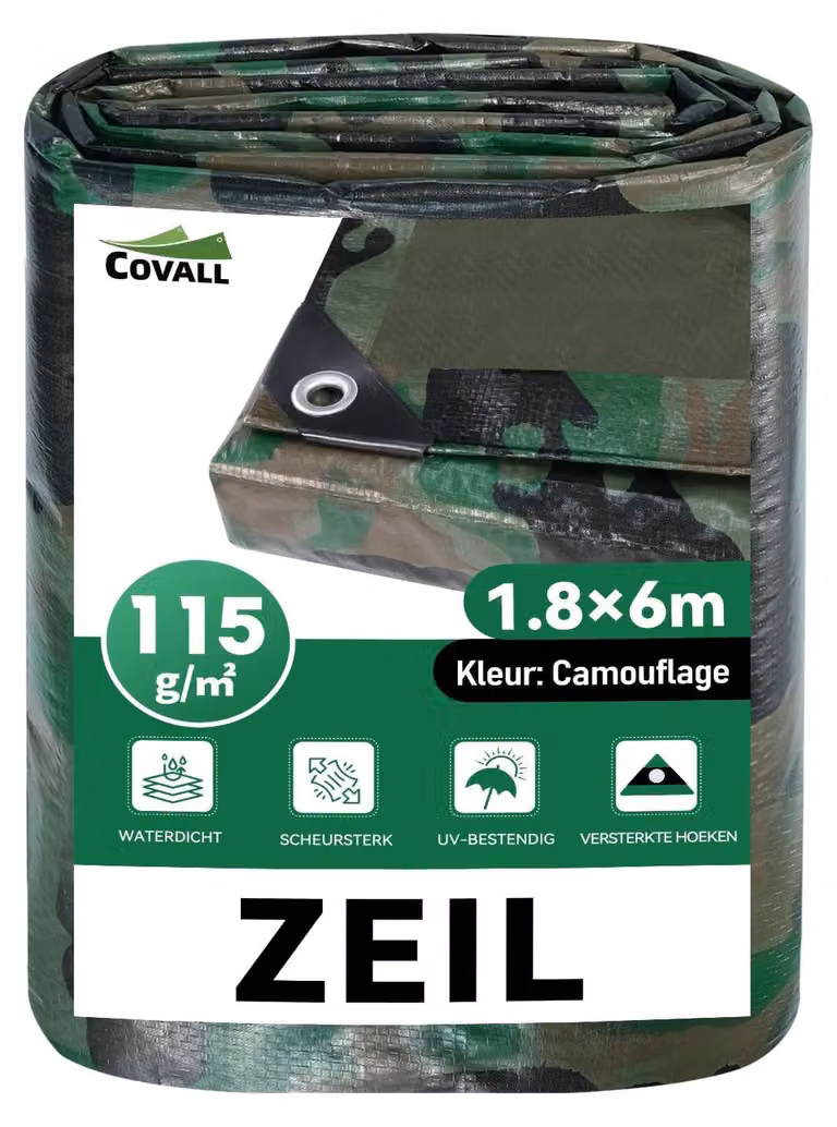 Solidchoice - Telo impermeabile per esterni, 1,80 x 6 metri, resistente ai raggi UV