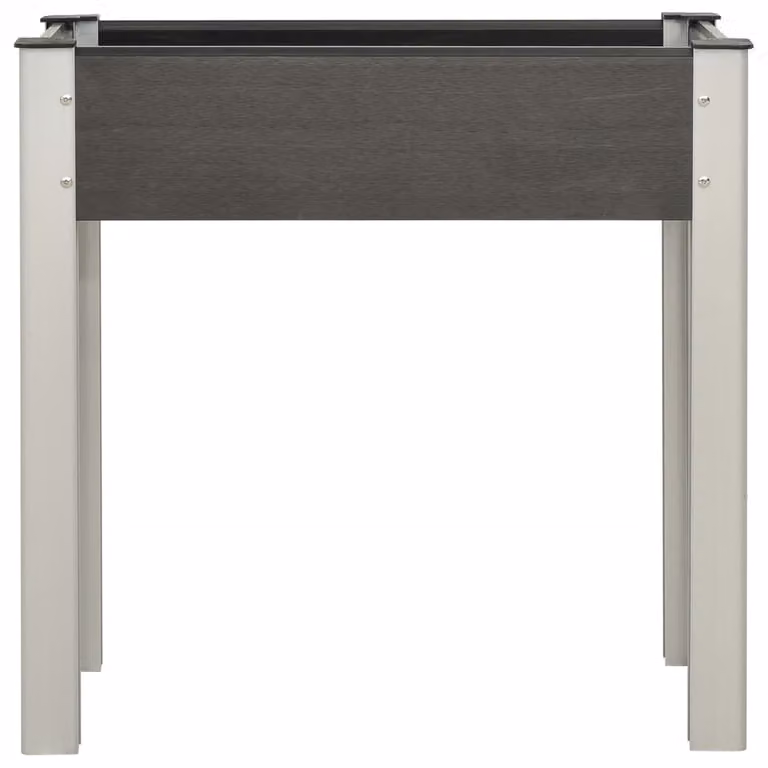 vidaXL Letto da giardino rialzato 75x40x75 cm WPC Grigio