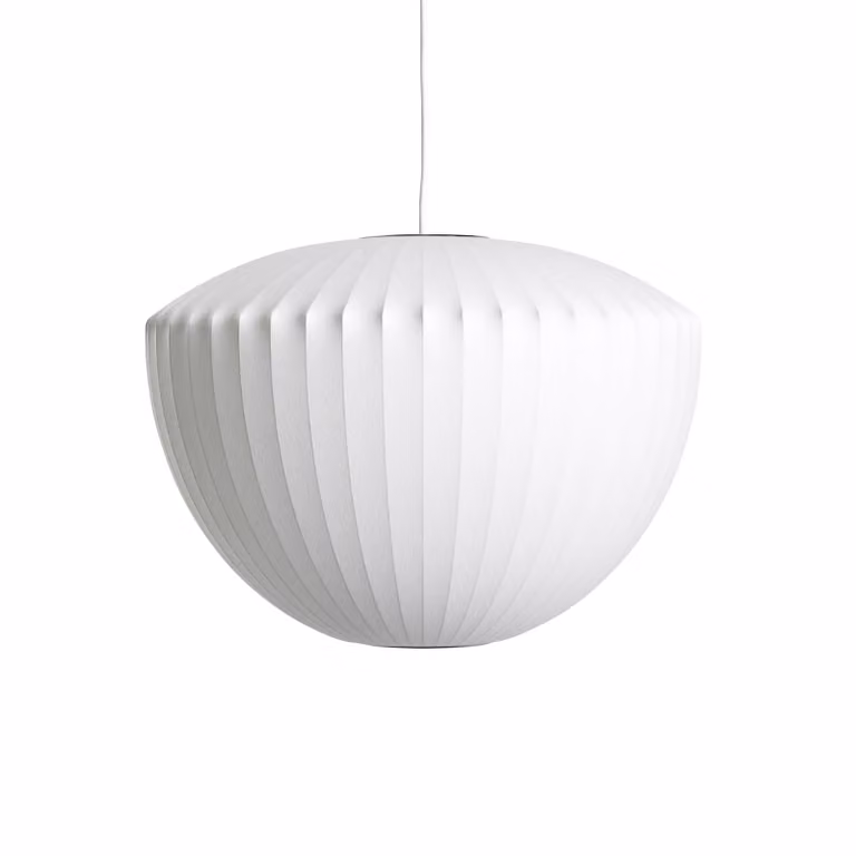 HAY Lampada a sospensione Nelson Apple Bubble, dimmerabile, Bianco / Opale, Soggiorno / Sala da pranzo, Plastica, Design, Lampada a sospensione
