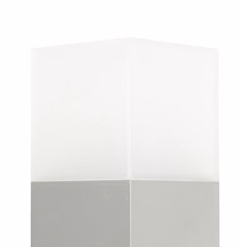 Palo luminoso 58 cm 1xE27 argento IP44 SU-MA Cube CB-580 AL