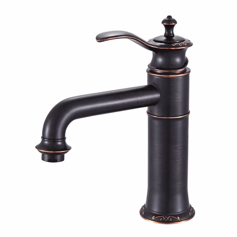 Rubinetto per lavabo TOLOSA KRAN retro nero LAUFERI