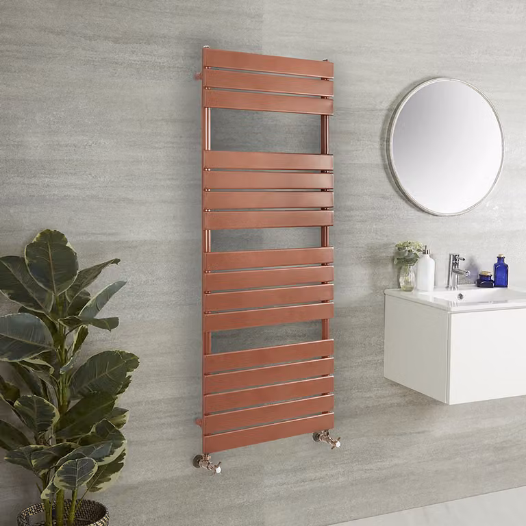 Scaldasalviette Design Rame Metallizzato 1500x600mm - Termoarredo Bagno - Lustro