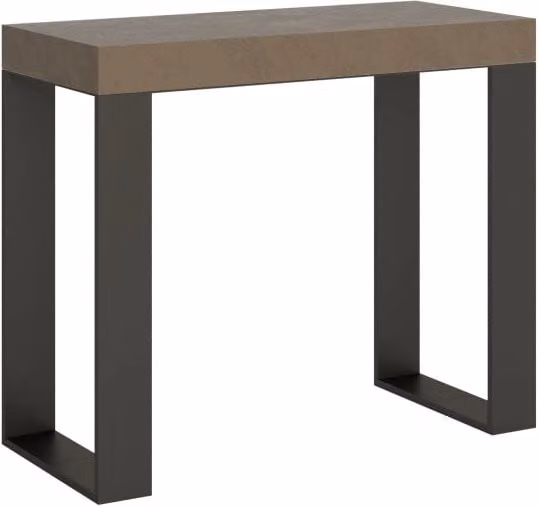 Consolle Allungabile Giordanoshop Moderno Beige e Antracite L/P/H: 90-300 x 40 x 77 cm