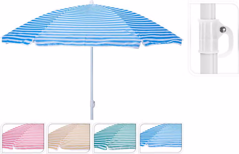 Ombrellone da spiaggia a righe Probeach: protezione solare colorata e portatile - Probeach