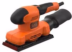 Levigatrice orbitale Black+Decker da banco 150 W, nero e arancione – 1