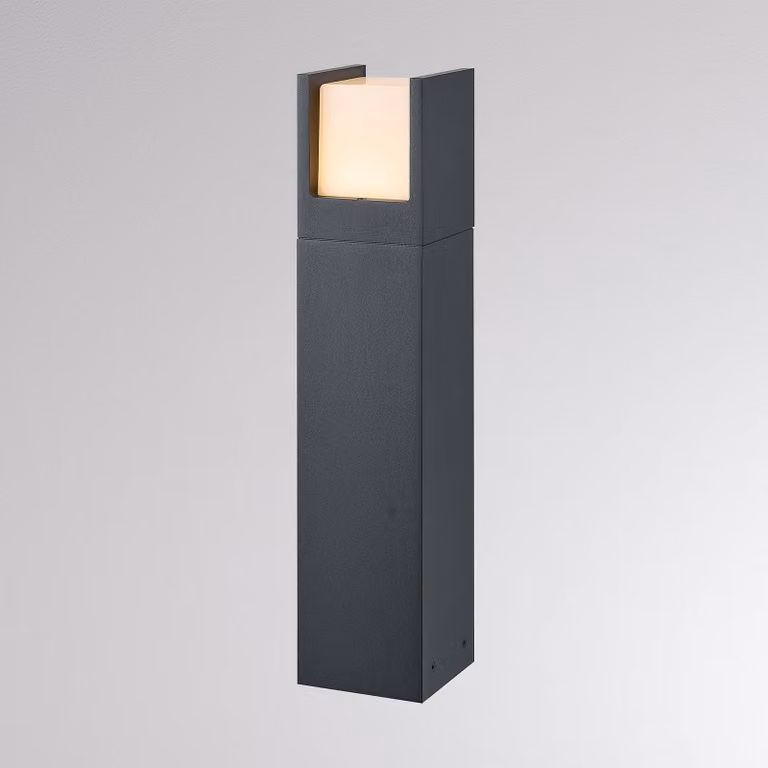 Molto Luce Lampione a LED FYNN-U, altezza 45 cm, antracite, CCT IP65 on/off FYNN-U, Nero, Alluminio, Moderno