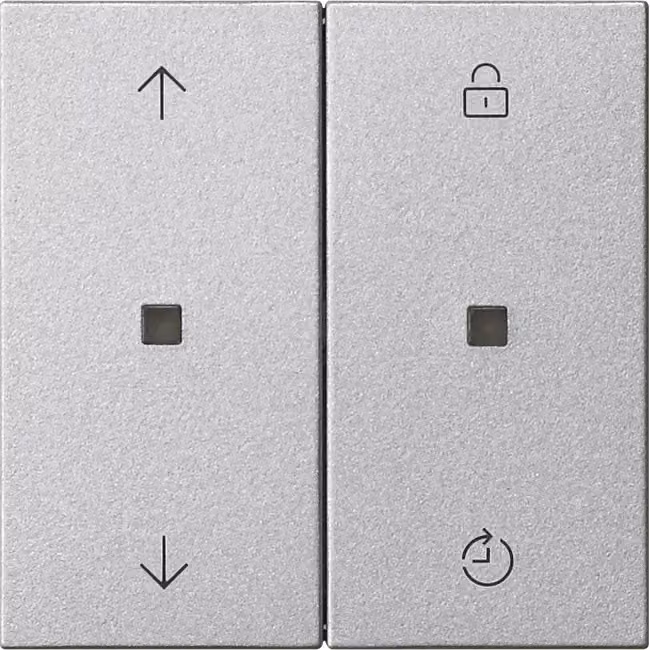Gira Gira eNet Pannello di comando wireless Memory con frecce Sistema 55 F in alluminio 549226