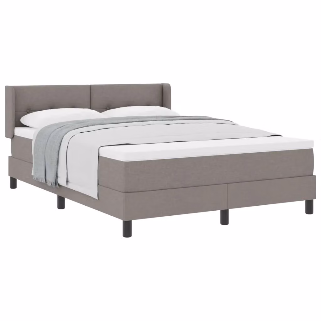 Letto a molle con testiera Talpa vidaXL in tessuto beige o grigio L/P/H: 200 x 160 x 280 cm – 2