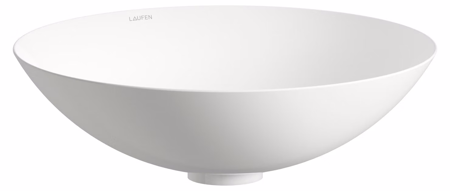 LAUFEN CLASSICS Cuvette de lavabo, ronde, sans trou pour robinet, sans trop-plein, 450x450x142mm, blanc brillant, H512CL40001121, H512CL40001121