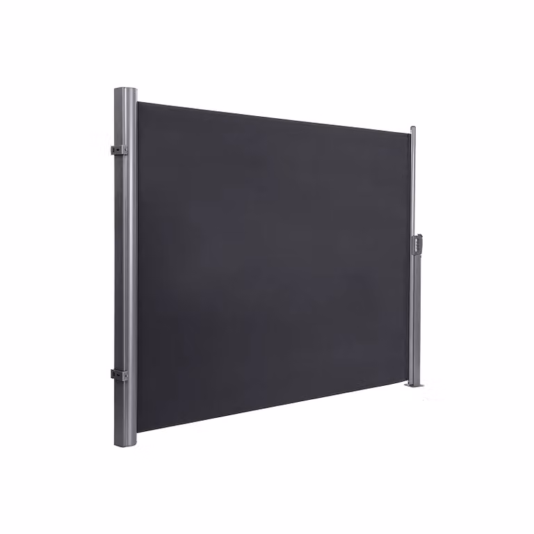 In And OutdoorMatch Rete privacy Abelardo - Estensibile - Schermo privacy - Schermo privacy - Rete frangivento - Recinzione in rete - Grigio scuro - 160 x 350 cm