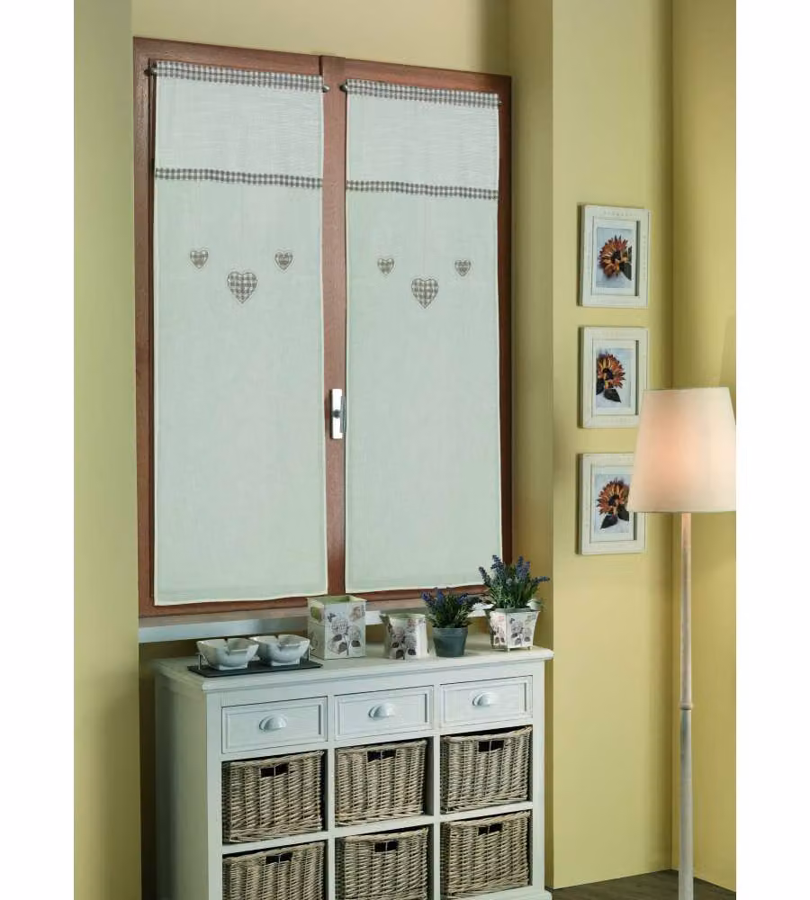 Tendina Coppia Cherie Beige 60 x 150 cm