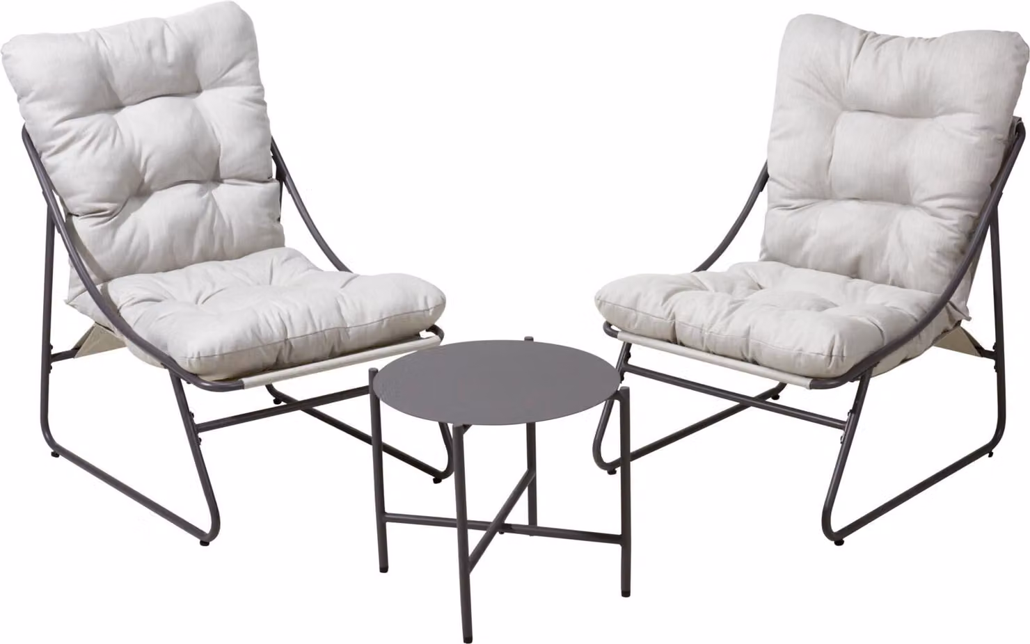 Set da salotto LYON grigio Set da giardino Mobili da salotto Mobili da giardino