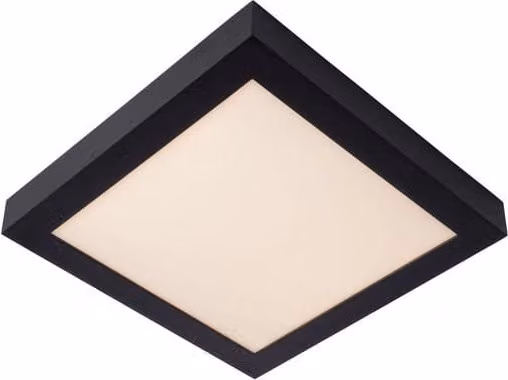 Plafoniera LED Lucide Brice quadrata IP44 30W 3000K L/P: 30 x 30 cm