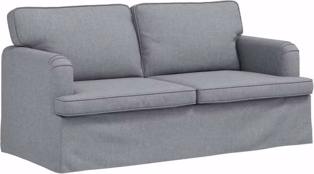 Divano | Divano da soggiorno | Sofa Grigio chiaro 162 x 80 x 85 cm Tessuto