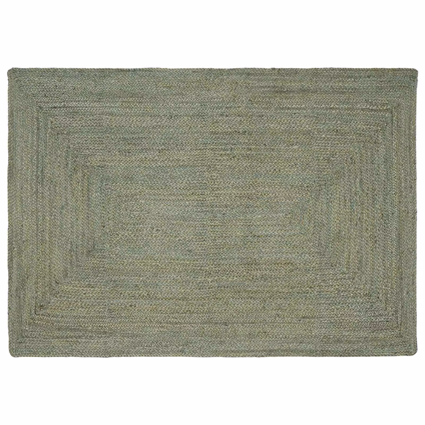 Tappeto da area moderno in juta verde oliva vidaXL L: 140 cm, P: 200 cm