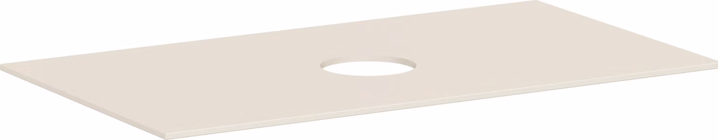 hansgrohe Xevolos E Console 980/550 avec découpe au centre pour lavabo à poser sans trou de robinetterie, 54329780, 54329780