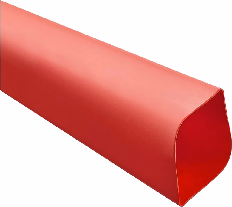 Tubo termoretraibile STEX24, rapporto di restringimento 2:1, venduto al metro, colore rosso, dimensioni 38,1/19,0 mm, 1 1/2 pollici, temperatura di restringimento minima 70°C, prodotto completo