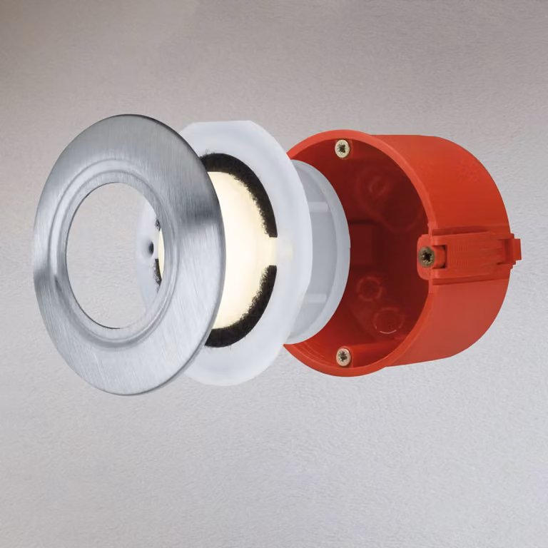 Paulmann Special Line luce da incasso, 3.000 K, Bianco / Opale, Corridoio, Plastica, Moderno