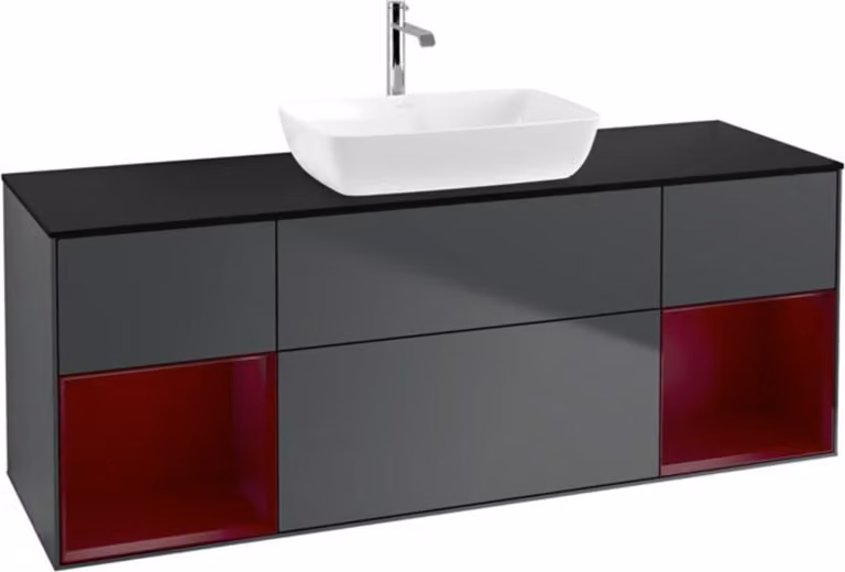 V&B mobile lavabo Finion 160cm, Pl b m, Rg Peo m La, md bl. m Lac