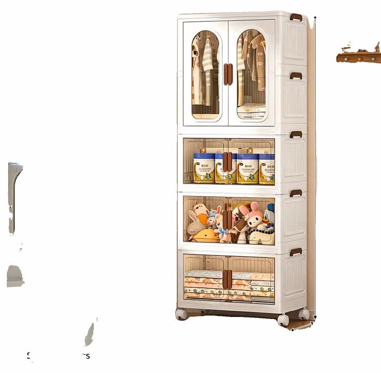Contenitore, multifunzionale, design pieghevole, bianco - 58-4
