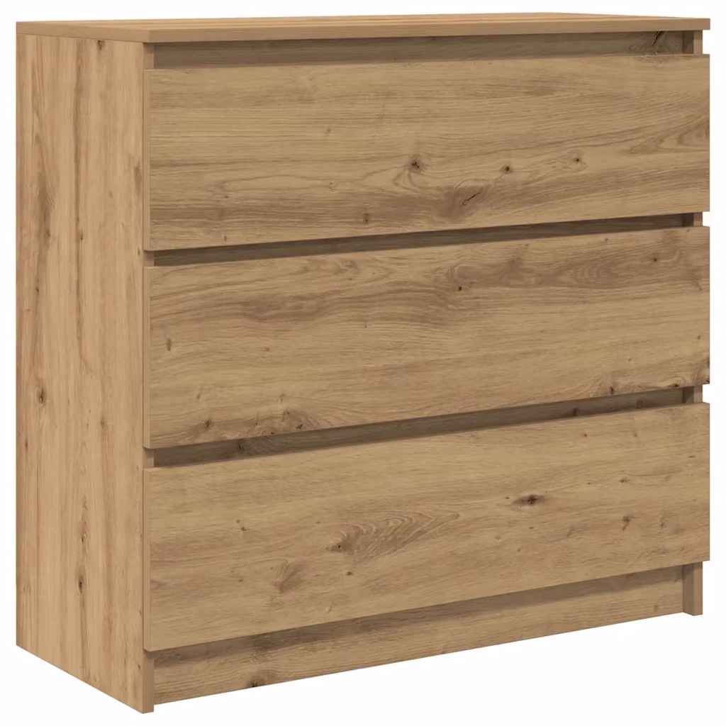 Credenza Buffet Armadio da Cucina Design Mania in Legno Rovere Marrone L: 80 cm, P: 35 cm, H: 76 cm – 2