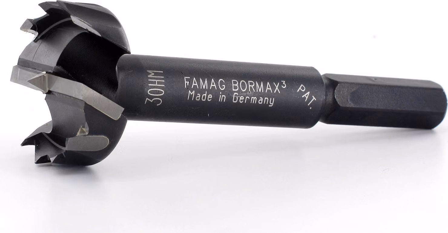 Punta Forstner in carburo Bormax 30x57x90mm S=10mm Z=2