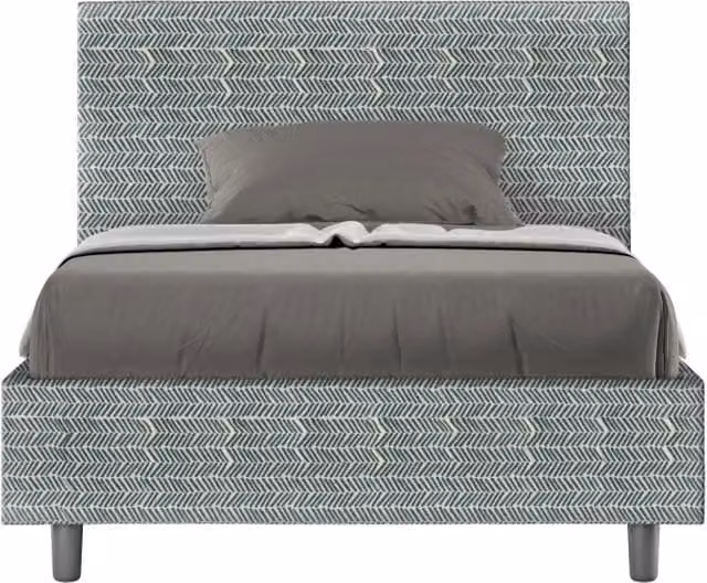 Letto 1 Piazza e Mezzo Giordanoshop con Rete Adele Aragona 7 Azzurro L: 135 cm, P: 222 cm, H: 106 cm – 1